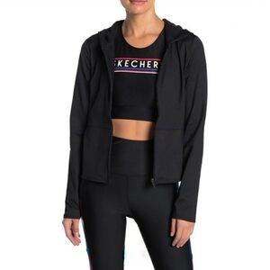 Black hoodie jacket Skechers Revival